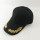 100% acrylic navy military baseball cap with metal gold embroidered olive leaf