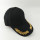 100% acrylic navy military baseball cap with metal gold embroidered olive leaf