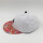 custom white cotton unstructured 6 panels snapback hat with rubber patch and printing flower brim