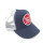 high quality curved brim Breathability surfing mesh trucker hat with custom circle woven patch