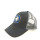 100% cotton twill mesh trucker with custom silver embroidered logo sandwish brim made in china