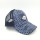 wholesale navy rhombus five panels mesh trucker with custom woven logo made in china