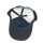 wholesale navy rhombus five panels mesh trucker with custom woven logo made in china