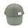 wholesale olive green five panels mesh trucker with custom woven logo made in china
