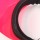 new design fashion PPC transparent rose red sun visor hat with custom logo elastic strap