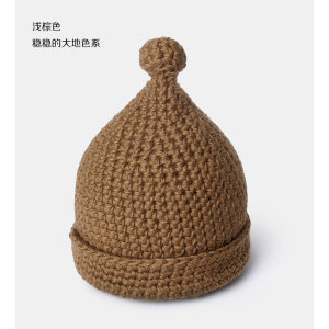 wholesale colorful new design cute knitted beanie winter hat with one pom