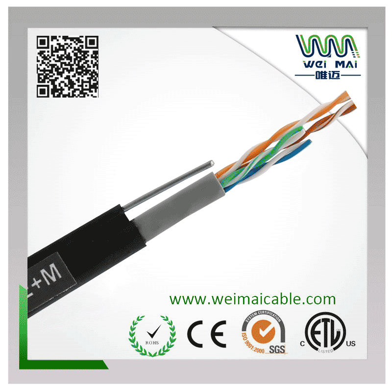 LAN CABLE China Manufacturer supplier outdoor Messenger UTP CAT5E 4PAIRS 24AWG BC