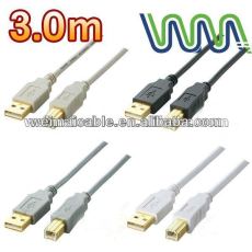 Caliente venta usb cable de extensión / AM a AF ángulo recto WM0297D