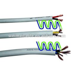 Con aislamiento de PVC y Cables semiflexibles WM0112D