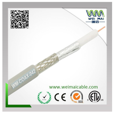 Coaxial Cable RG59 Copper  Gray PVC