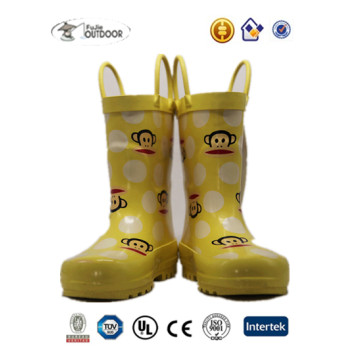 Kids Rubber Boots With Paul Frank Printing