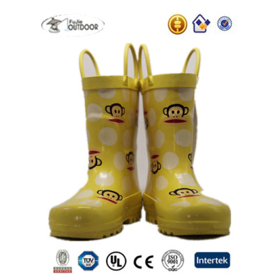 Kids Rubber Boots With Paul Frank Printing
