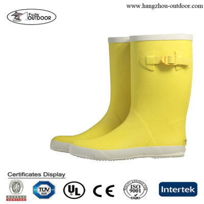 Kids Cute Yellow Rubber Rain Boots