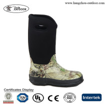 Laides Fashionable Colorful Designer eoprene Wellies Flat Rain Boots