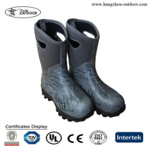 Half Neoprene Rain Boots,Neoprene Lined Wellington Boots,Neoprene Mid Cut Men's Garden Boot
