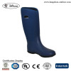 Cheap Cute Womens Blue Neoprene Wellington Rain Boots