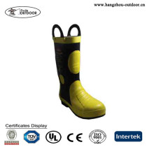 Fire Safety boots for Fireman/Fireman Boots with Steel Toe And Steel Plate