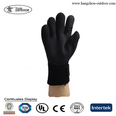 2017 High Quality Black Fingerless Neoprene Gloves