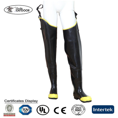 Steel Toe Rubber Hip Boots/Steel Toe Protective Hip Boot/Rubber Hip Waders
