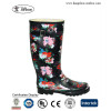 Sexy Summer Boots,Ladies Rubber Rain Boots With Flower,Women's Boots Autumn 2017