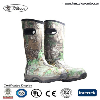 Mens Camo Neoprene Hunting Boots With Thinsulate