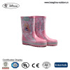 Girls Fashion and Cute Pink Rubber Rain Boots