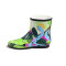 Ladies Mid-cut Rubber Rain Boots for Dinosaur Printing
