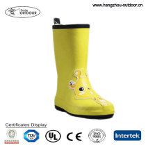Cheap Lovely Yellow Rubber Rain Boots For Kids