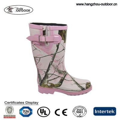 AP Pink Rubber Wellington Rubber Rain Boots