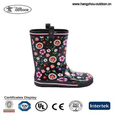 Kids Colorful 100% Natural Rubber Rain Boots