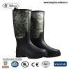 2017 New Product Custom Black Camo Neoprene Rain Boots