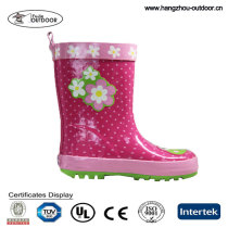 Fujie Half-length anti-slip Rubber Rain Boots Waterproof Children Rubber Boots for kids