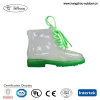 Cheap Fashion Transparent PVC Rian Boots For Kids with shoelace