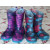 Children Western anti-slip Chief Lighted PVC Rain Boots