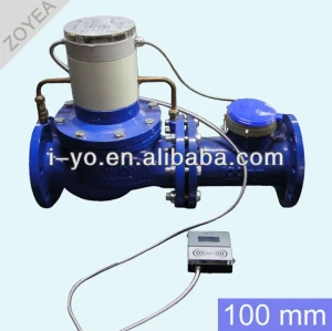 100mm de gran tamaño de prepago medidor de agua