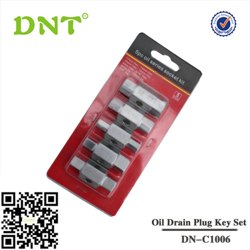 5Pc oil Drain Plug Key Set
