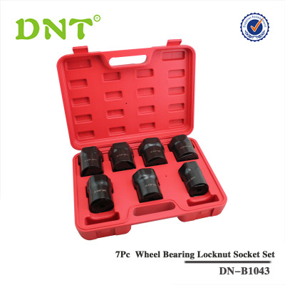 7Pc Truck Wheel Bearing Locknut Socket Set