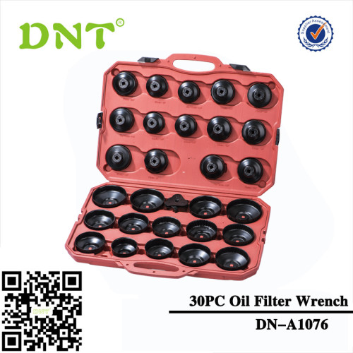 30Pc Cap Oil Filter Wrench Set