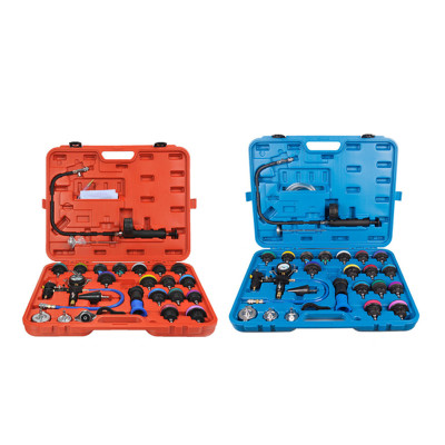 28pc Universal Radiator Pressure Tester Vacuum Type Cooling System Kit Leak Detector