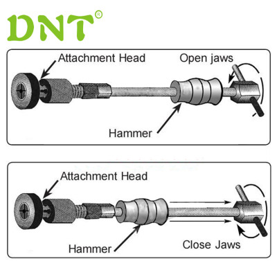 5PC Blind Hole Bearing Puller Set