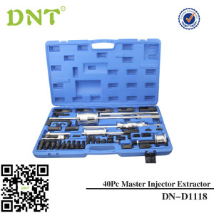 40шт. Главный экстрактор инжектора  с съемником переходника коллектора системы впрыска топлива с молотком скольжения