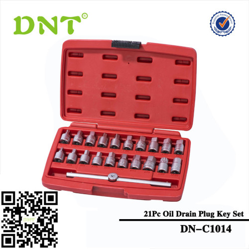 Набор ключей для сливных пробок, 21 шт.
