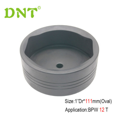 Tuerca de casquillo para tapacubos trasero BPW de 95 mm, 109 mm, 111 mm y 120 mm DNT