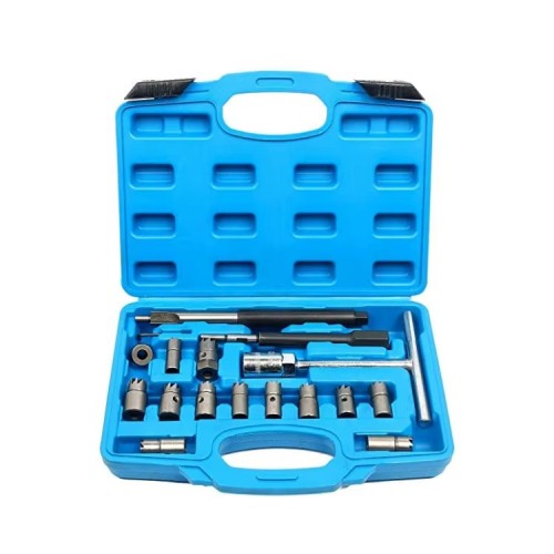 17PCS DIESEL INJECTOR SEAT CUTTER SET