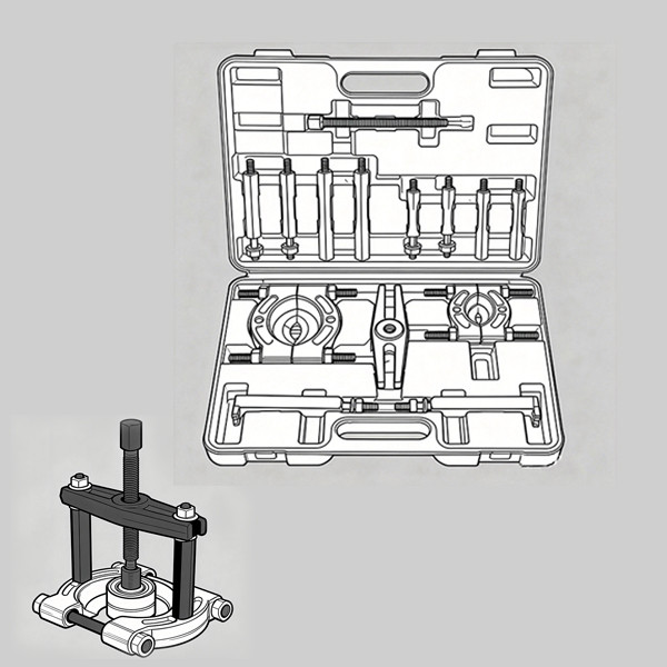 Bearing separator set for damage-free removal