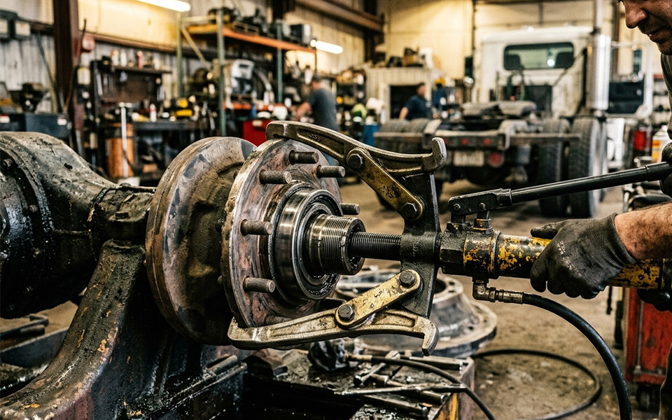 hydraulic bearing puller used for heavy truck wheel hub and gearbox repair