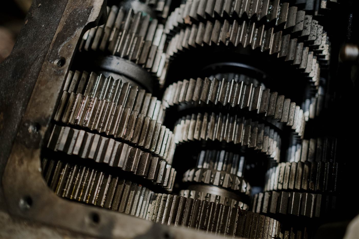 Industrial gears in a maintenance assembly