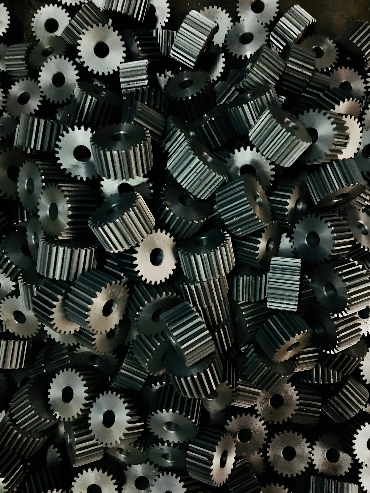 Precision-cut gears prepared for drivetrain assembly work