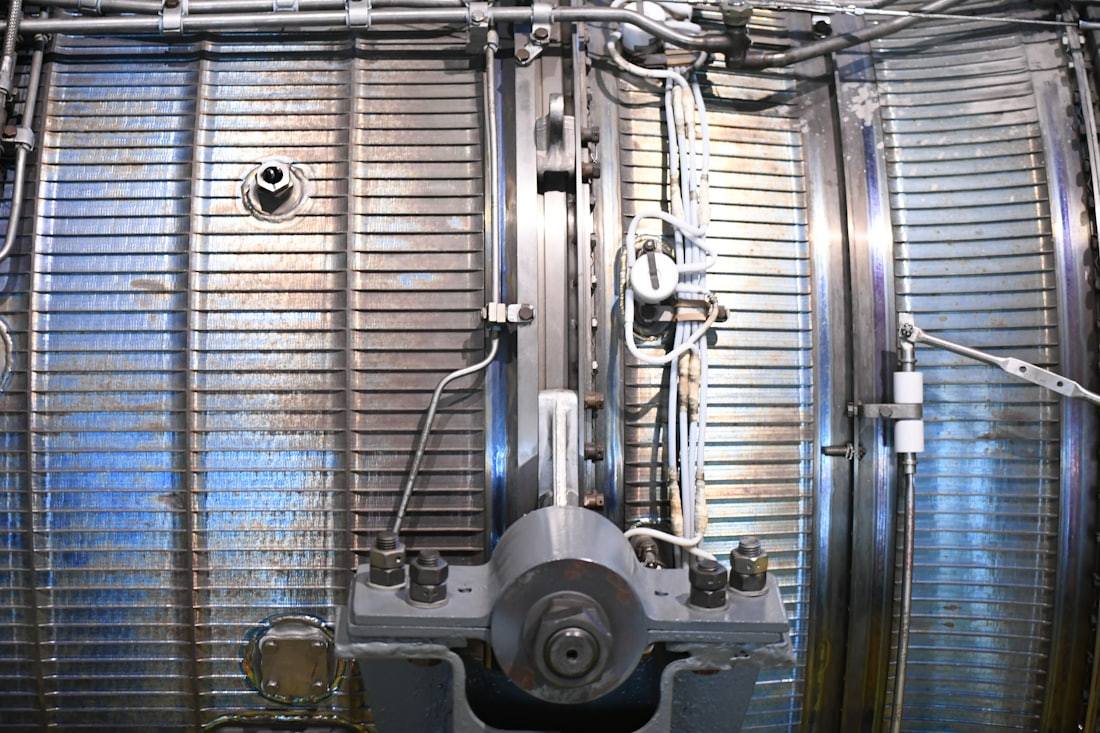 Clean industrial equipment showing a controlled maintenance environment