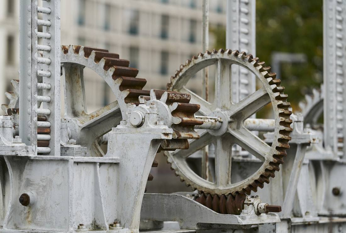 Mechanical gears representing gearbox component inspection